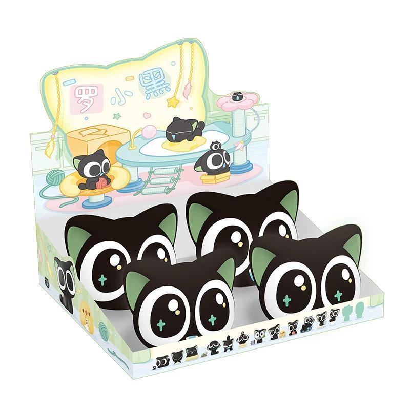 
FUNISM Luo Xiaohei Daily Series opened display with four kitten-head retail capsules