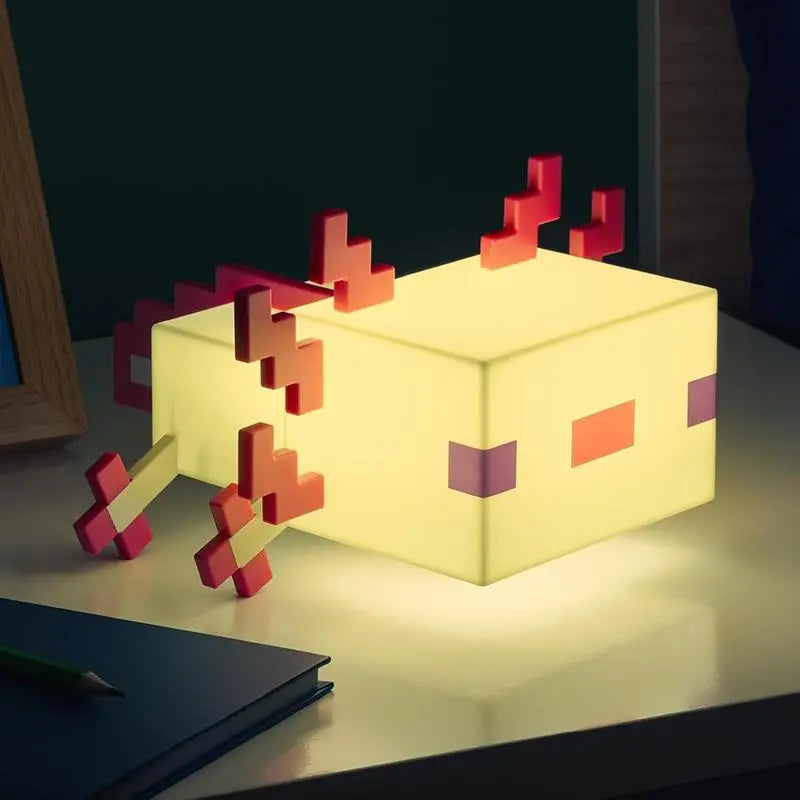 
Axolotl light with warm yellow illumination