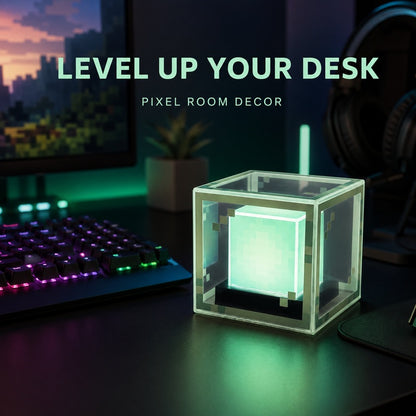 
Beacon Glow Cube lighting a gaming desk