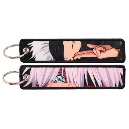 Anime-Inspired Random Tag Keychain – Embroidered, Acrylic & Metal Collectible Keychain (Random Design) The Wonders Mart Trading™