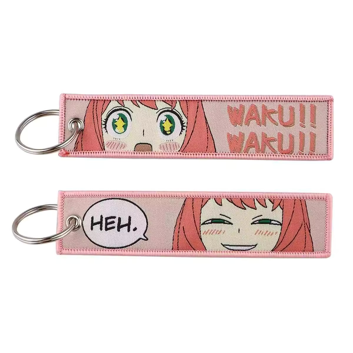 Anime-Inspired Random Tag Keychain – Embroidered, Acrylic & Metal Collectible Keychain (Random Design) The Wonders Mart Trading™