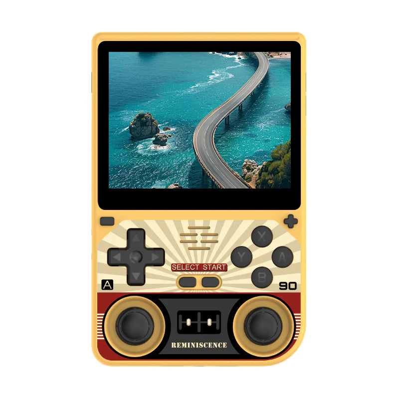 Powkiddy V20 Retro Handheld Game Console - 3.5" IPS Screen, Quad-Core CPU, 5000mAh Battery, Dual TF Slots, 10-Hour Playtime, Open-Source System