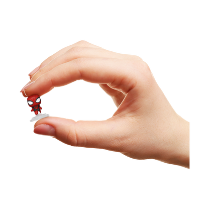 
Spider-Man Bitty Pop! miniature shown between fingers for scale
