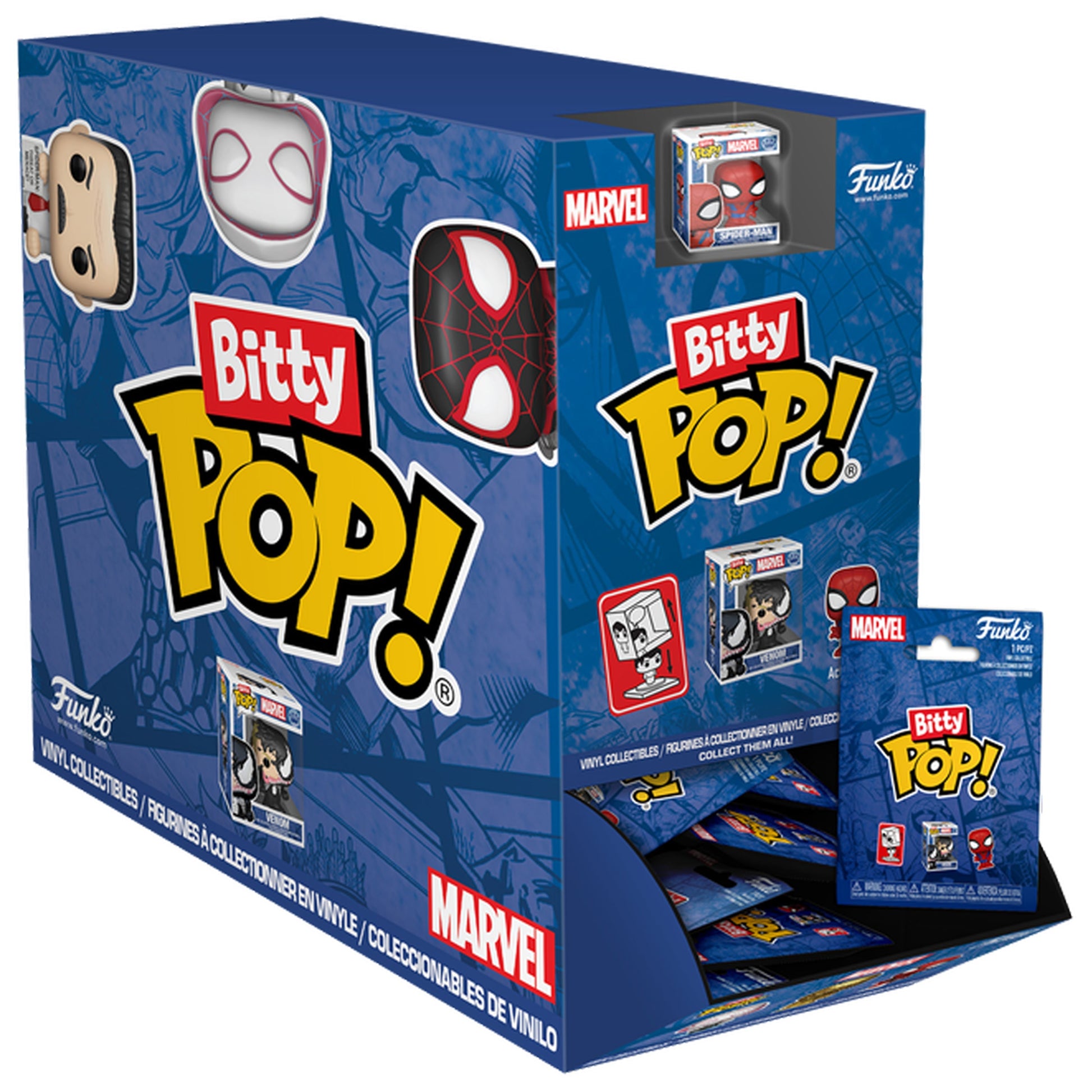 
Funko Bitty Pop! Spider-Man PDQ display – one random pack supplied