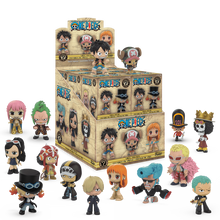 Funko One Piece Mystery Minis retail display and example figures – one blind box supplied
