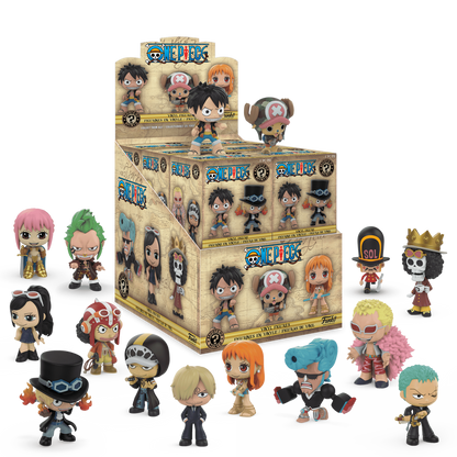 
Funko One Piece Mystery Minis retail display and example figures – one blind box supplied