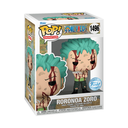 
Funko Pop! Roronoa Zoro Nothing Happened #1496 – window display box