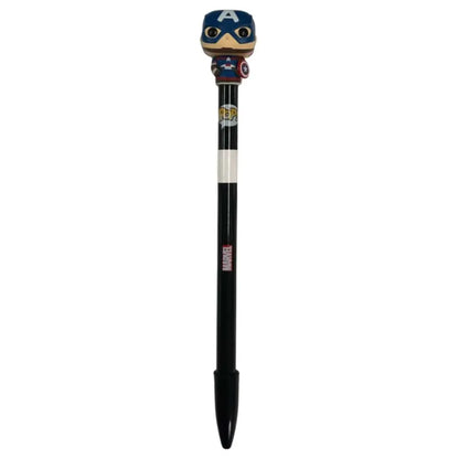 
Funko Marvel Captain America pen example – one assorted character pen supplied