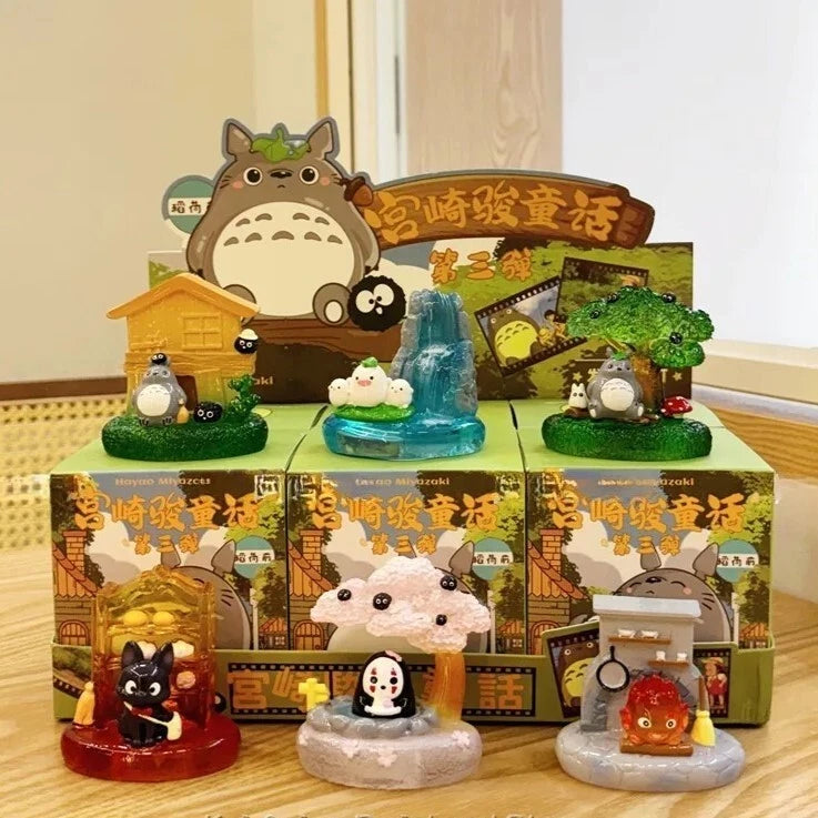 
Ghibli Fairy Tales Series 3 figures shown with retail boxes; one random blind box per purchase.