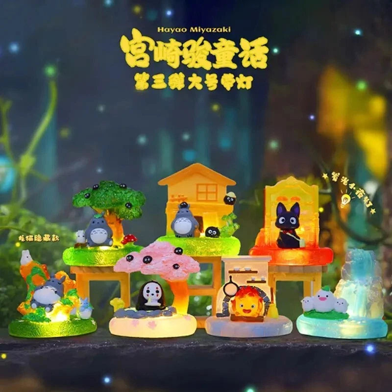 
Ghibli Fairy Tales Series 3 miniature character dioramas with illuminated details.