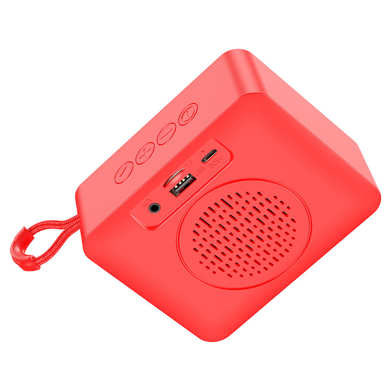 HOCO BS51 Gold Brick Wireless Speaker – Compact 5W Bluetooth v5.2 Speaker with TWS, FM, USB, TF, 1200mAh Battery