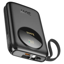 HOCO Q19 Lucky 10000mAh Power Bank – 30W Fast Charging with Built-In Lightning & Type-C Cables, USB-A & Type-C Output, LED Display The Wonders Mart Trading™