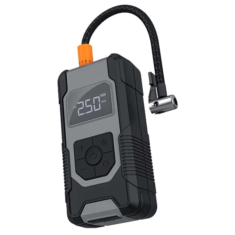 DENX DX1789 Wireless Air Compressor – 120W, 7500mAh Battery, Type-C Fast Charging, USB Output, Cordless Tire Inflator for Car, Bike, Ball & More