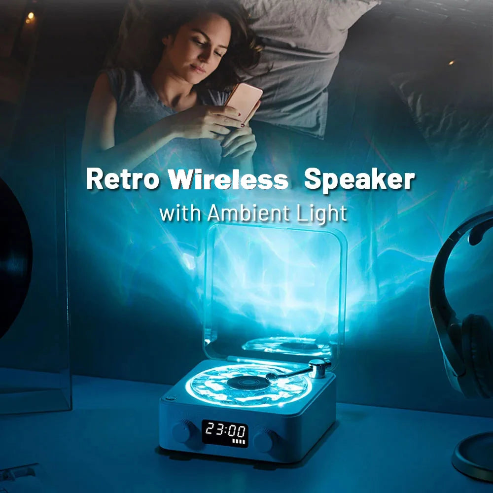 KAWOO White Noise Ocean Speaker with Bluetooth, Ambient Night Light & Desk Ornament – Soothing Sound Machine for Sleep & Relaxation
