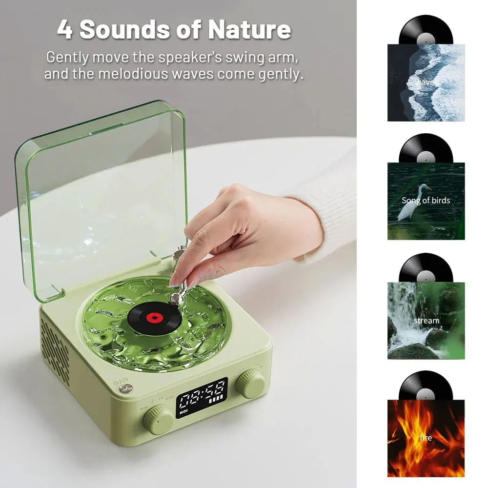 KAWOO White Noise Ocean Speaker with Bluetooth, Ambient Night Light & Desk Ornament – Soothing Sound Machine for Sleep & Relaxation