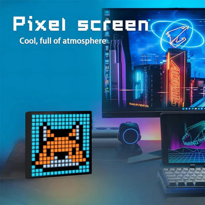 iDotMatrix LED Pixel Display, 32x32 Programmable Pixel Art Display with APP Control for Kids Boys Girls, Creative Animations, Fun Text and Digital Clock, Gaming Accessories for Desk/Wall Room Decor