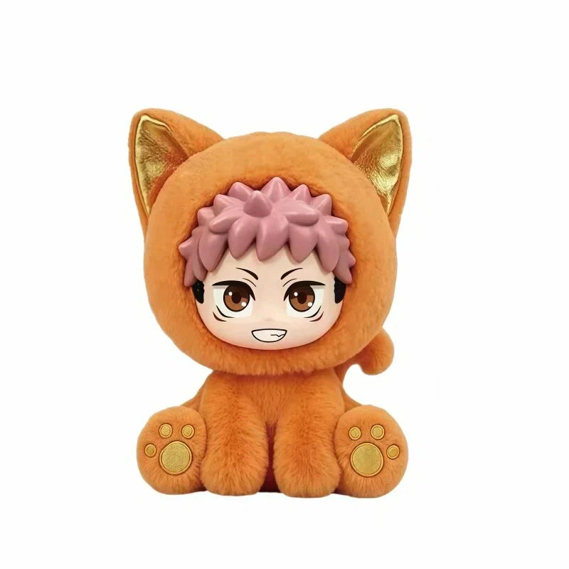 EAKI Jujutsu Kaisen Sitting Cat Party Plush Pendant Blind Box – Single Box The Wonders Mart Trading™
