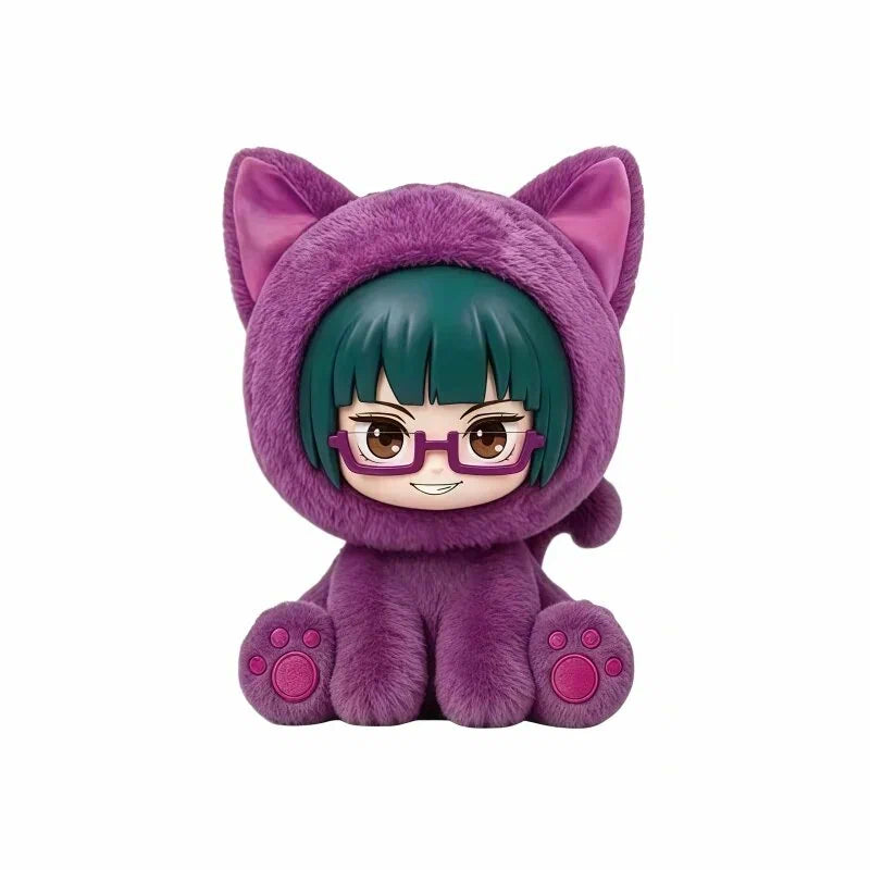 EAKI Jujutsu Kaisen Sitting Cat Party Plush Pendant Blind Box – Single Box The Wonders Mart Trading™