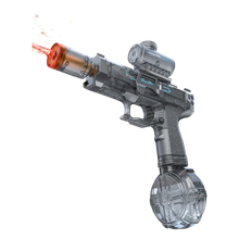 Porodo Blue Auto-Firing Electric Water Gun with Flashing Lights – Grey – official product image 1