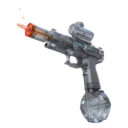 
Porodo Blue Auto-Firing Electric Water Gun with Flashing Lights – Grey – official product image 1