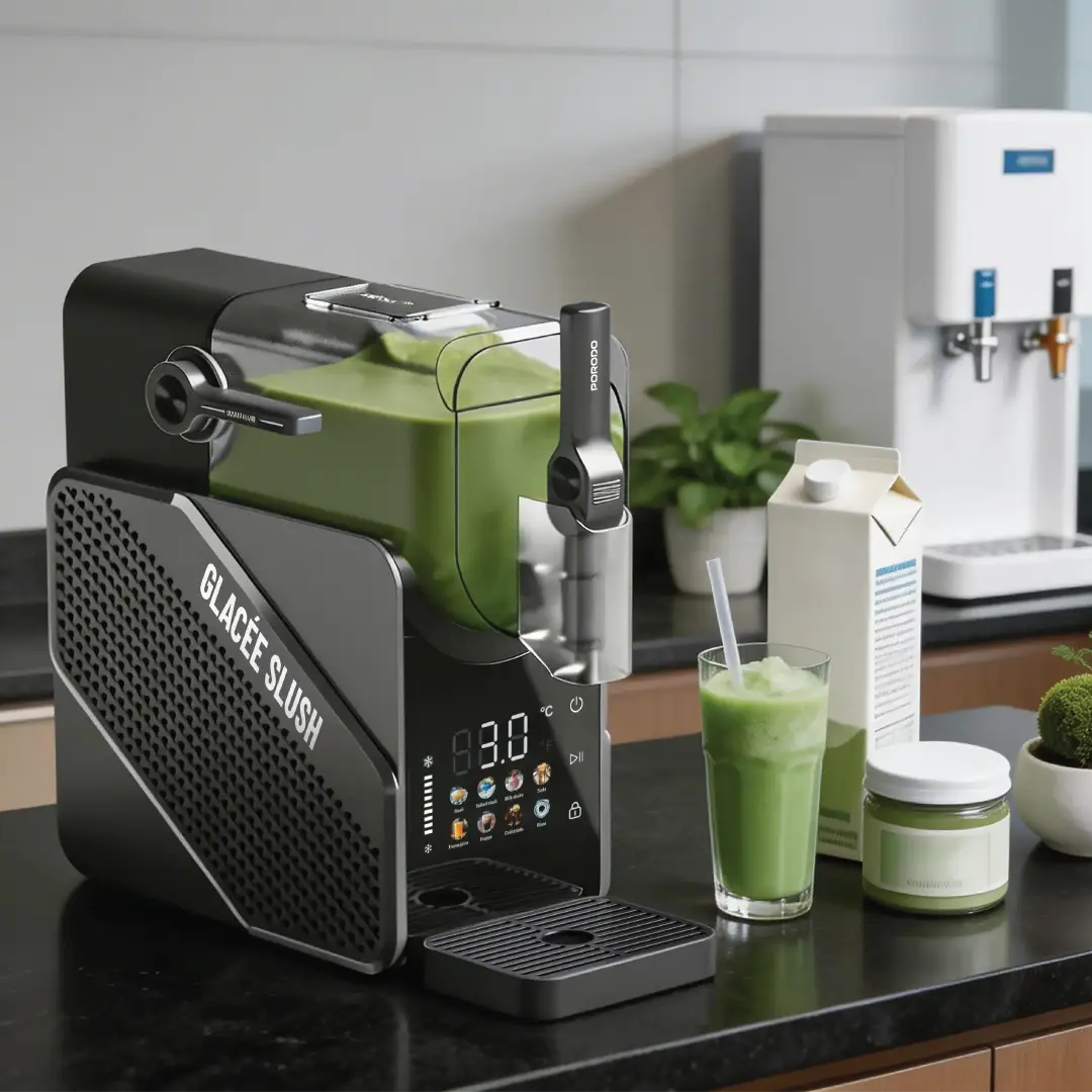 
Porodo Lifestyle Glacee 2-in-1 Slushie & Ice Cream Maker 2.5L – Grey – official product image 3