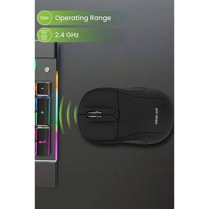 Green Lion G200 Wireless Mouse – 2.4GHz Adjustable DPI Mouse (Black) The Wonders Mart Trading™