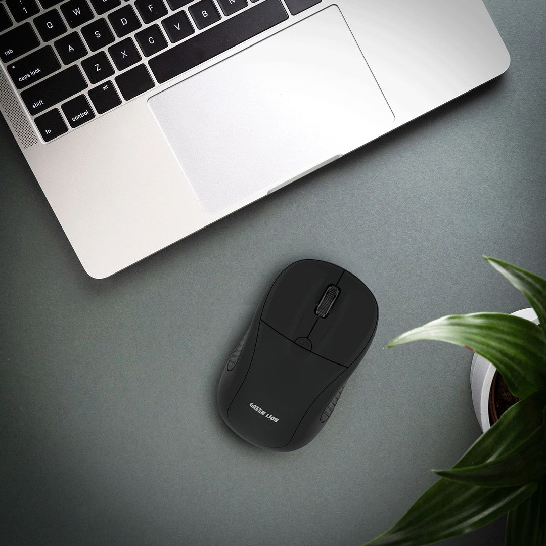 Green Lion G200 Wireless Mouse – 2.4GHz Adjustable DPI Mouse (Black) The Wonders Mart Trading™