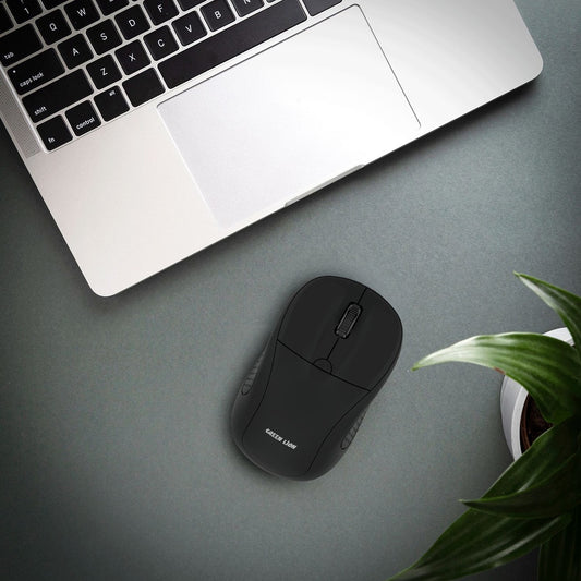 Green Lion G200 Wireless Mouse – 2.4GHz Adjustable DPI Mouse (Black) The Wonders Mart Trading™