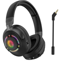 Green Lion Shadow ANC Gaming Headset – Wireless RGB Gaming Headphones with Detachable Mic (Black) The Wonders Mart Trading™