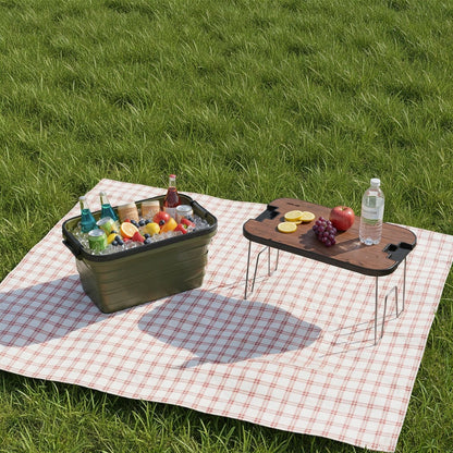 Green Lion Folding Basket with Built-In Table – 32L Portable Storage & Camping Basket (Green) The Wonders Mart Trading™