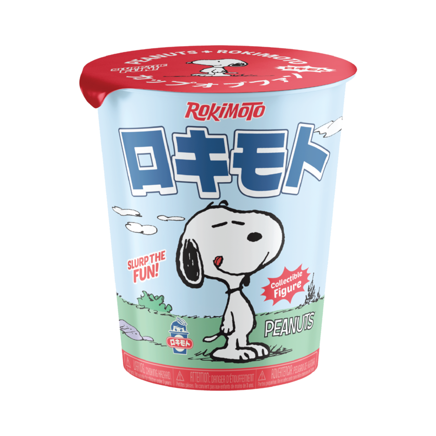 
Rokimoto x Peanuts sealed blind cup containing one mystery figure