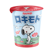 Rokimoto x Peanuts sealed blind cup containing one mystery figure