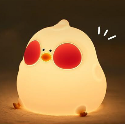 Kids Night Light 3 Light Modes, Dimmable with Timer, Touch Control, Silicone, USB Rechargeable.