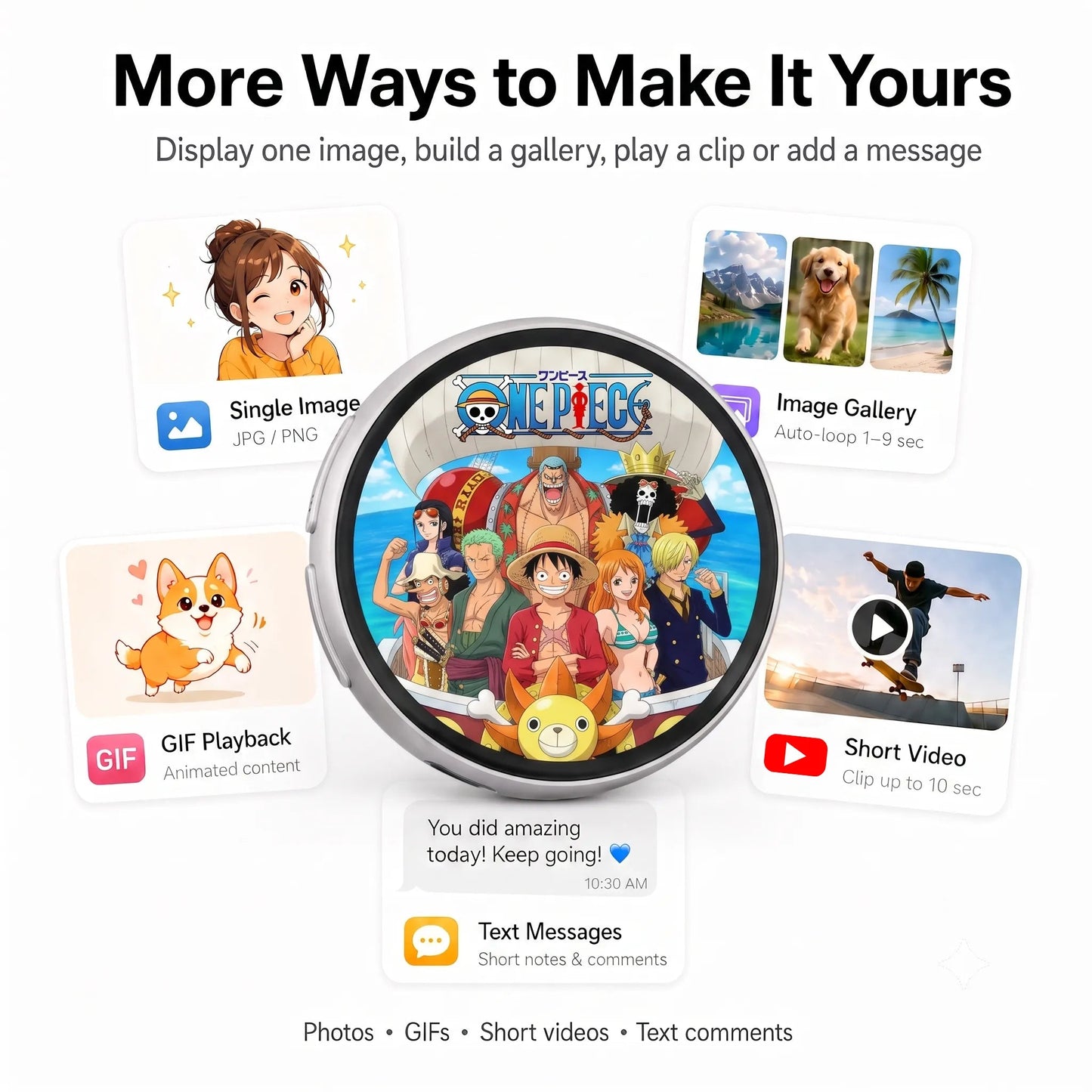 N88 Smart Digital E-Badge – 1.85” Touchscreen Magnetic GIF & Video Display Badge The Wonders Mart Trading™
