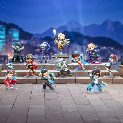 
POP MART Overwatch Play of the Game full character lineup; sold as one random figure per blind box