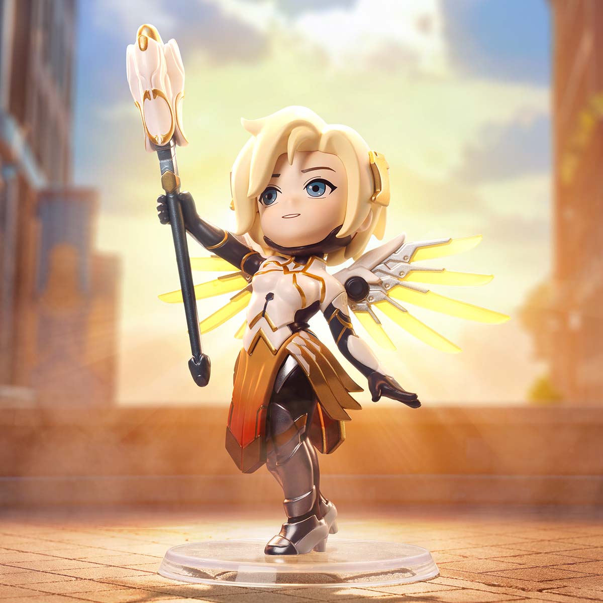 
Mercy figure from POP MART Overwatch Play of the Game Series