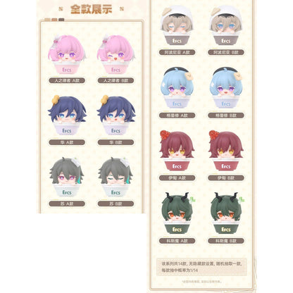 
miHoYo Honkai Impact 3rd Instant Noodle Stacking Vol. 2 - Single Blind Bag – full fourteen-design lineup; series reference, one retail unit per purchase.