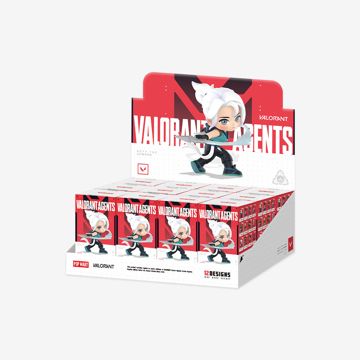
POP MART VALORANT Classic Agents Series Figures — twelve-box display packaging