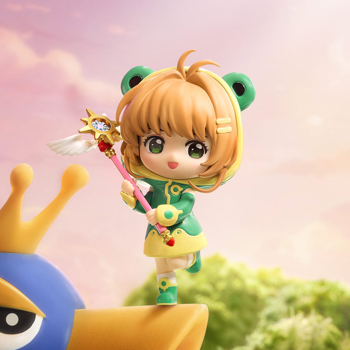
POP MART Cardcaptor Sakura Clear Card – sakura frog raincoat example figure