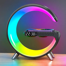 Multi-function 15W Wireless Charger Smart Lamp With Speaker Alarm Clock Desk RGB